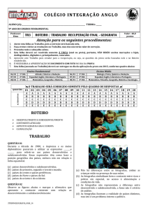 6ºano -2014 - Colégio Integração Minas