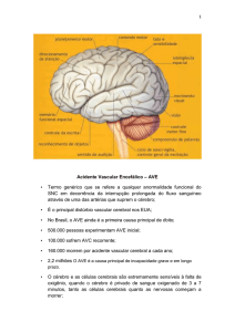 1 Acidente Vascular Encefálico – AVE • Termo genérico que se