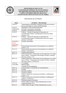 Cronograma 2013/2 - UFMT
