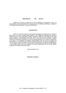 Proposituras_Indicação - Assembleia Legislativa do Estado de