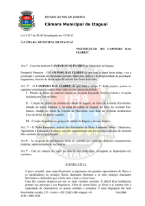 Estado do rio de Janeiro Câmara Municipal de Itaguaí Lei 3.157 de