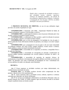 decreto pmi nº 105.2009 - Diário Oficial dos Municípios de Santa