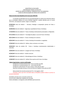 Calendário 2016_02 - Universidade Federal de Pelotas
