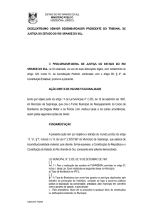 ação direta de inconstitucionalidade - Ministério Público
