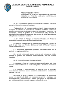 projeto de lei nº - Câmara de Vereadores de Piracicaba