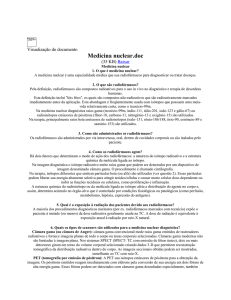 Medicina nuclear - RADIOLOGIA - MEDICINA - fellippy14