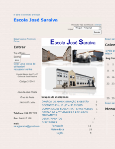 Glossário de teatro - Escola José Saraiva