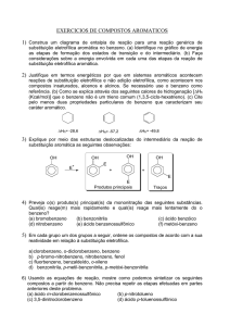 exercicios de compostos aromaticos