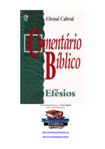 Comentário Bíblico Efésios - Elienai Cabral