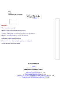 NATAÇÃO II - NATAÇÃO [pdf, doc e ppt] - Tcredu