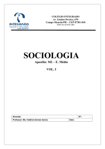 sociologia– 2ª ano do ensino médio