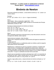 Binômio de Newton