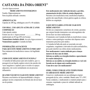 CASTANHA DA ÍNDIA ORIENT® Aesculus hippocastanum