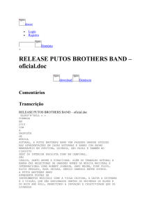 RELEASE PUTOS BROTHERS BAND – oficial - Projeto