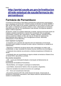 Farmácia de PERNAMBUCO - Procedimento