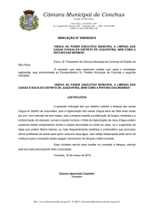 Câmara Municipal de Conchas Estado de São Paulo Fone/Fax: (14