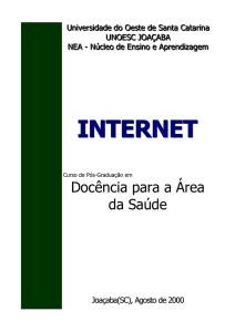 Manual Internet Explorer 5.0 - Governo do Estado de Santa Catarina