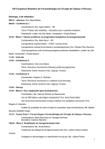 VIII Congresso Brasileiro de Fonoaudiologia em Cirurgia de Cabeça