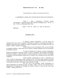 projeto de lei nº , de 2002 - Assembleia Legislativa do Estado de