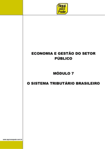 1. O Sistema Tributário Brasileiro