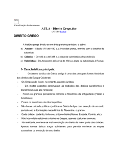 AULA - Direito Grego - Documentos - careduara
