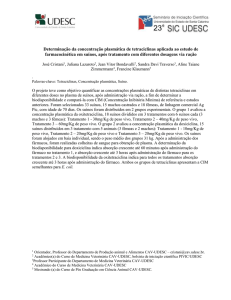Determinação da concentração plasmática de tetraciclinas