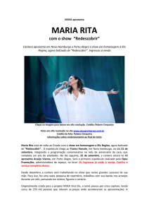 NIVEA apresenta MARIA RITA com o show “Redescobrir” Cantora