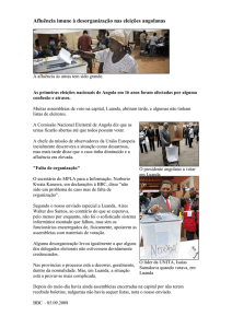 Afluência imune à desorganização nas eleições angolanas