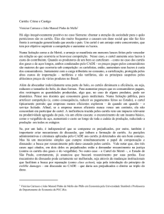 Cartéis: Crime e Castigo - Departamento de Economia PUC-Rio