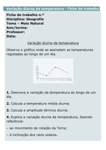 Variação diurna da temperatura