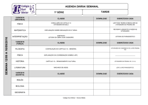 agenda diária/ semanal 1ª série tarde semana 12/09