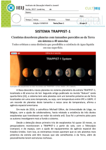 sistema trappist-1 Cientistas descobrem planetas com