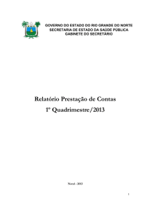 1º Quadrimestre 2013 - adcon - Governo do Estado do Rio Grande