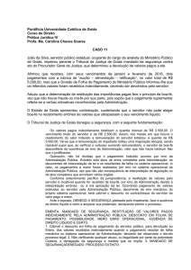 Pontifícia Universidade Católica de Goiás Curso de Direito Prática