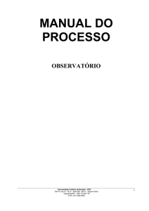 Manual DO PROCESSO