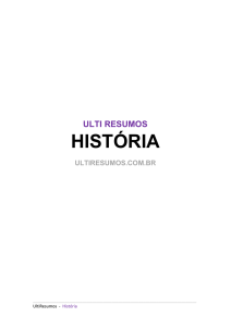 ulti resumos HISTÓRIA ULTIRESUMOS.com.br