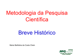 PPGSAC_Metod Pesq Cient_Breve Historico