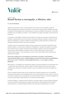 Brasil faxina a corrupção, o México, não