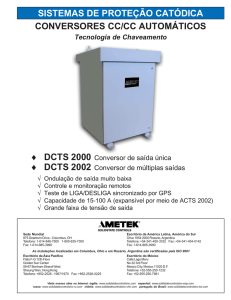 conversores cc/cc automáticos sistemas de proteção catódica