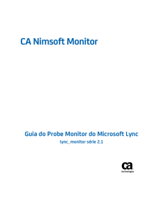 Guia do Probe Monitor do Microsoft Lync do CA Nimsoft Monitor