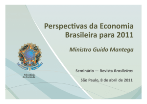 Perspec:vas da Economia Brasileira para 2011