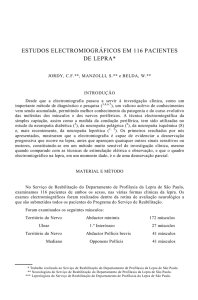 estudos electromiográficos em 116 pacientes de lepra