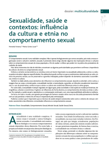 Sexualidade, saúde e contextos: influência da cultura e etnia no