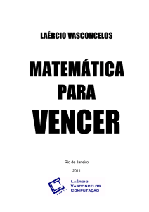 MATEMÁTICA PARA - Laercio Vasconcelos