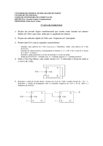 1) Projete um circuito lógico combinacional que - DCA