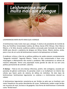 Leishmaniose mata muito mais que a dengue 2016
