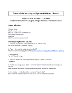 Tutorial de Instalação Python 0MQ no Ubuntu