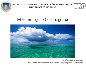 No oceano - Meteorologia Sinótica e Aplicações à Oceanografia