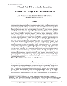 A Terapia Anti-TNF-α na Artrite Reumatóide The Anti-TNF-α
