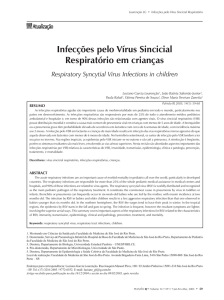 Infecções pelo Vírus Sincicial Respiratório em crianças